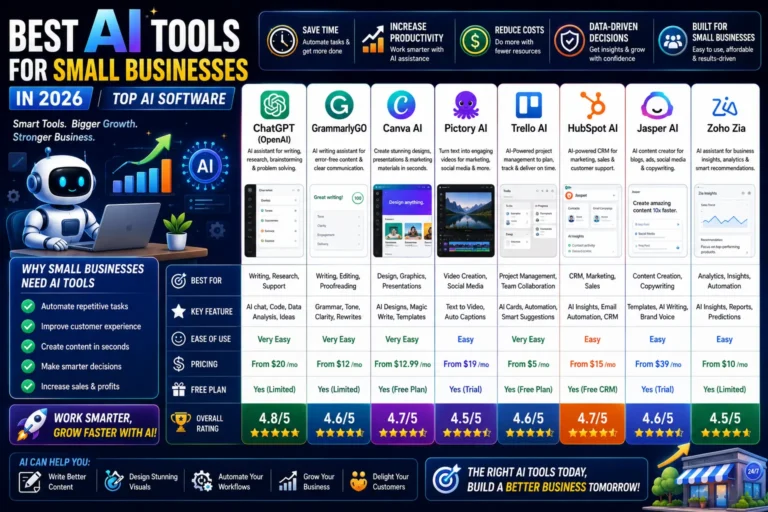 Best AI Tools for Small Businesses in 2026 | Top AI Software