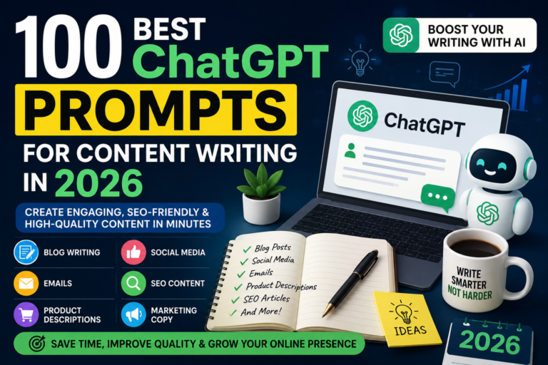 100 Best ChatGPT Prompts for Content Writing in 2026