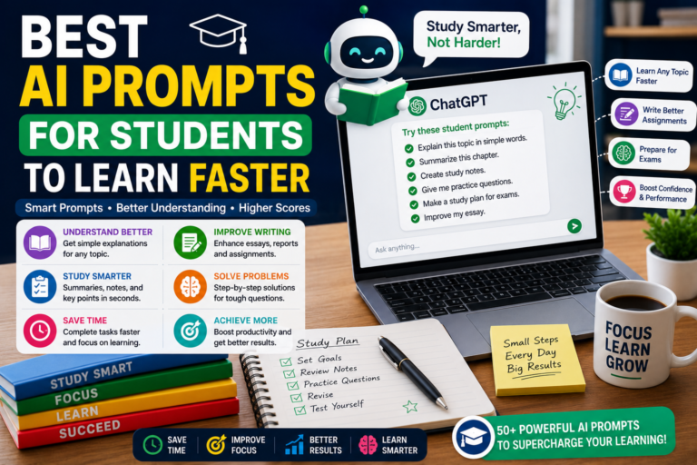 Best AI Prompts for Students to Learn Faster