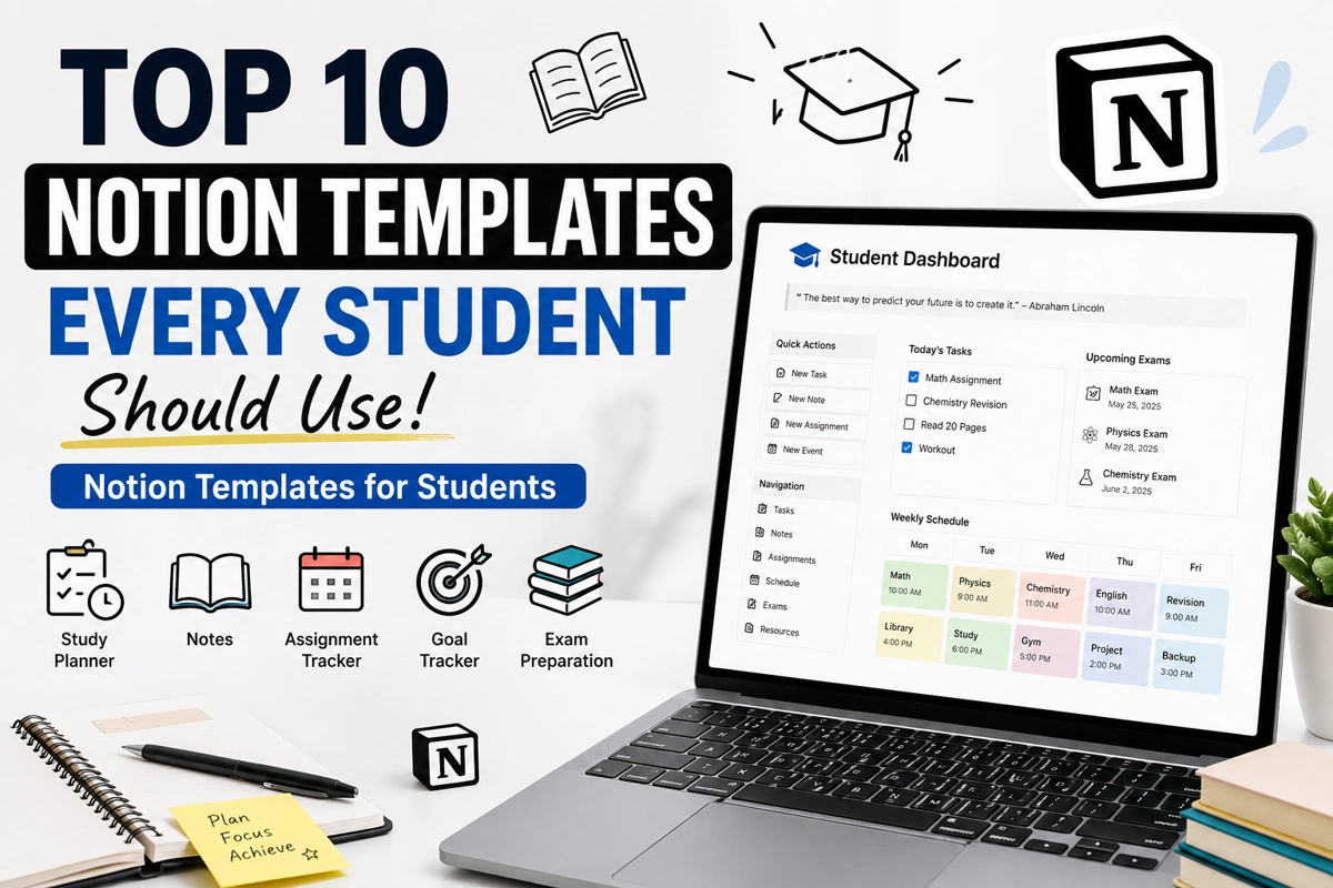 Top 10 Notion Templates Every Student Should Use