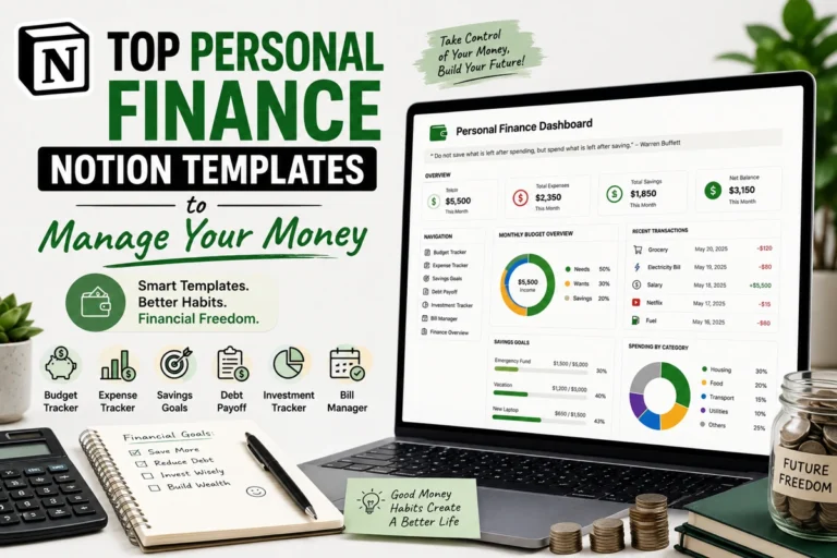 Top Personal Finance Notion Templates to Manage Your Money