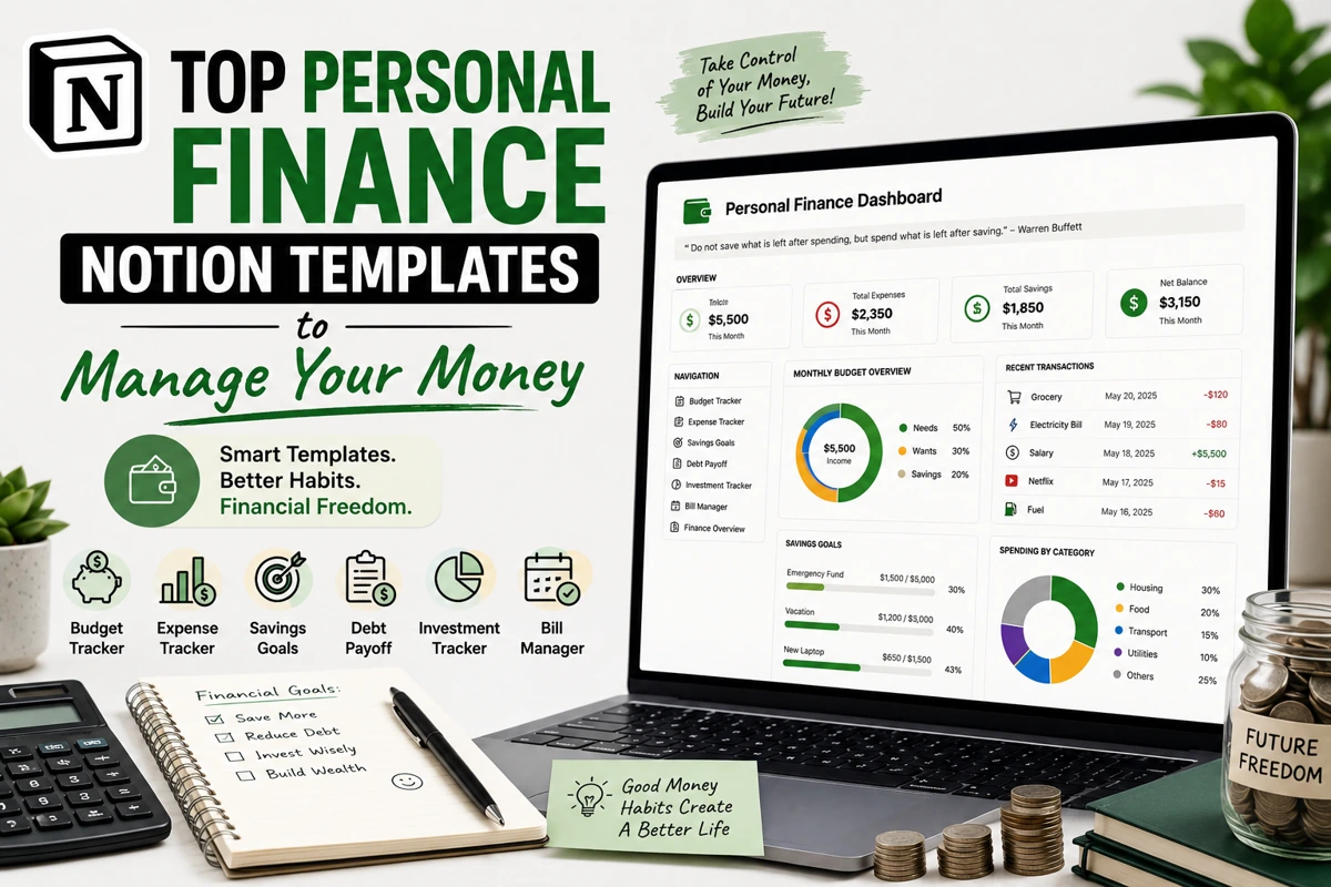 Top Personal Finance Notion Templates to Manage Your Money