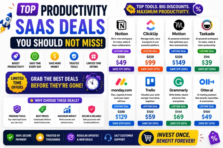 Top Productivity SaaS Deals You Should Not Miss